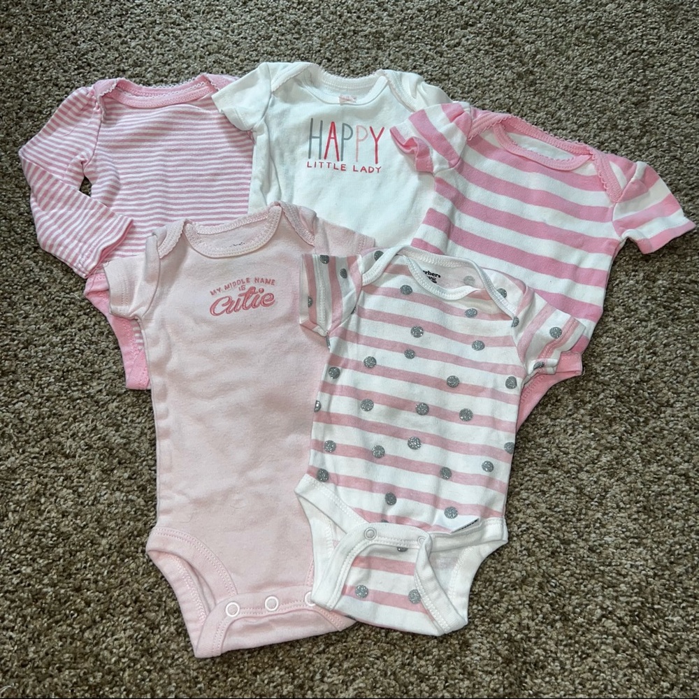 Pink and white newborn bundle